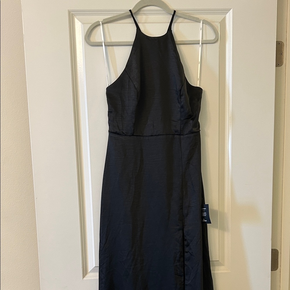 Lulu's Black Halter Maxi Dress